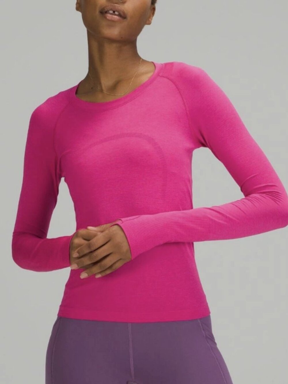 Lulu lemon hot pink long sleeve swiftly tech